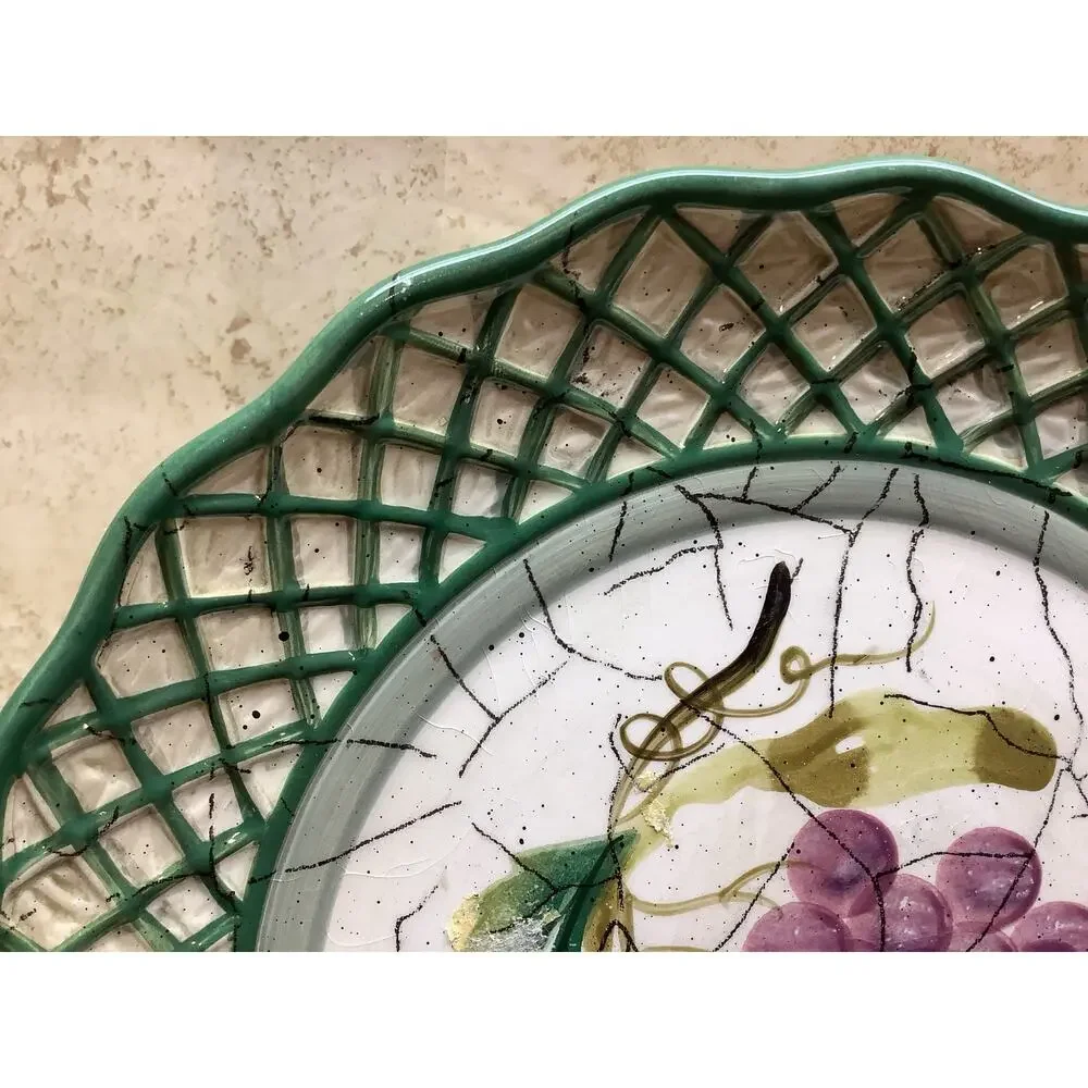 Certified International Fruiit Lattice 'Cornucopia' Salad Plate - Raymond Waites
